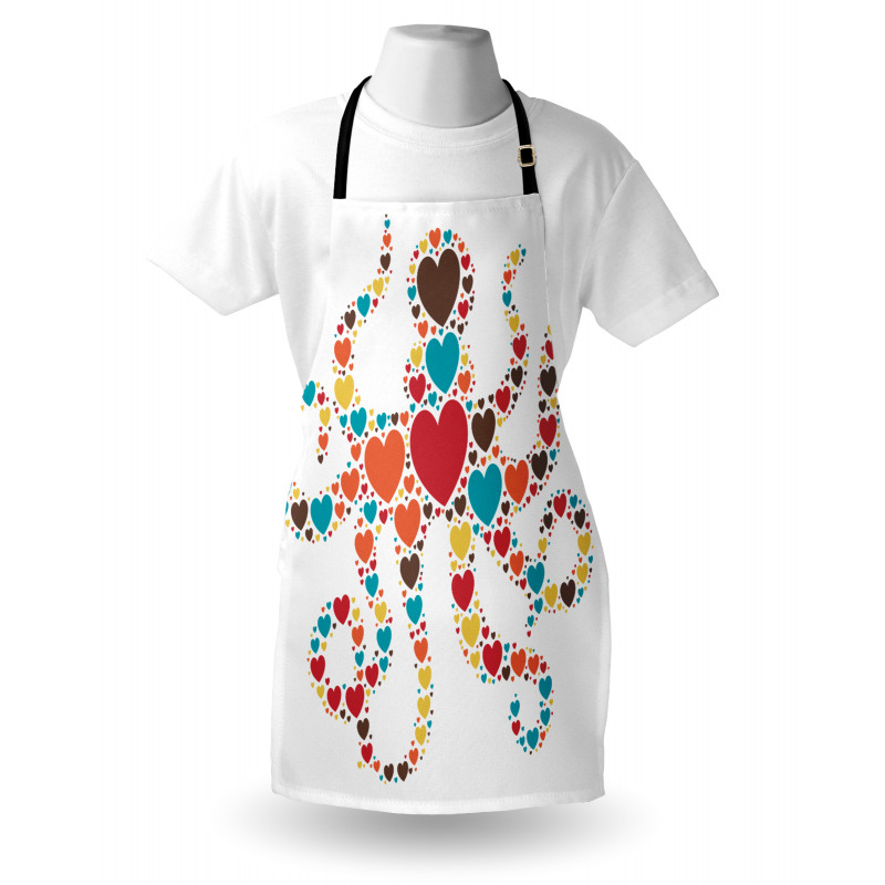 Shape with Hearts Love Apron