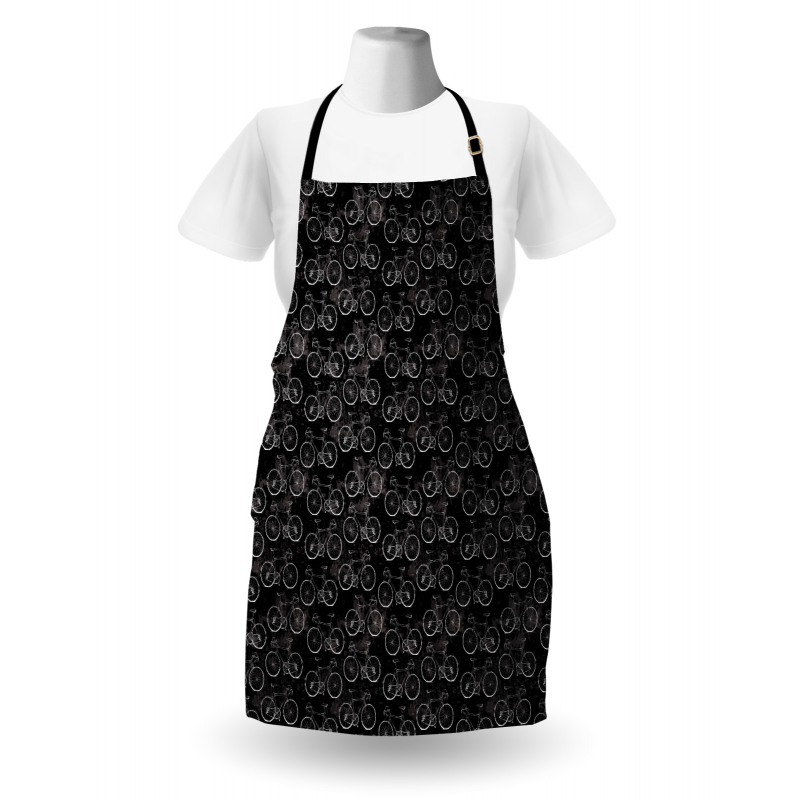 Vintage Bikes Grunge Apron