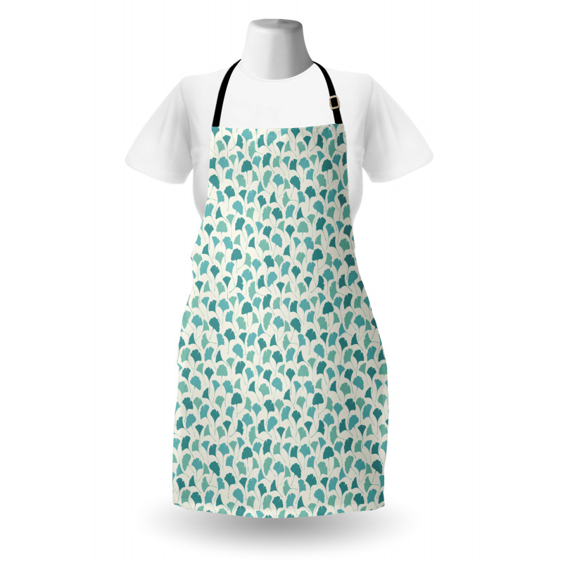 Pastel Ginkgo Leaves Apron