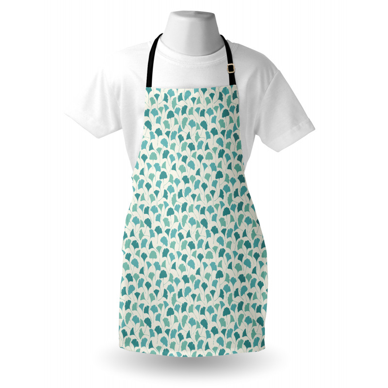 Pastel Ginkgo Leaves Apron