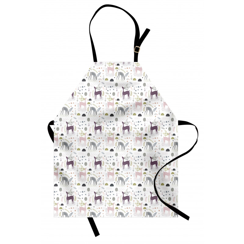 Woodland Deer Leaves Apron