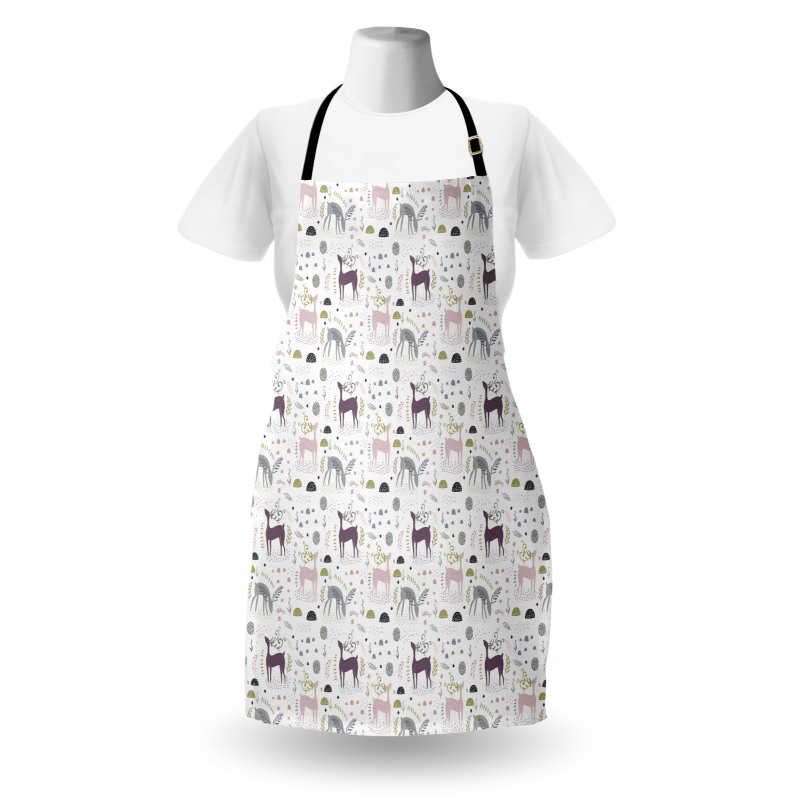 Woodland Deer Leaves Apron