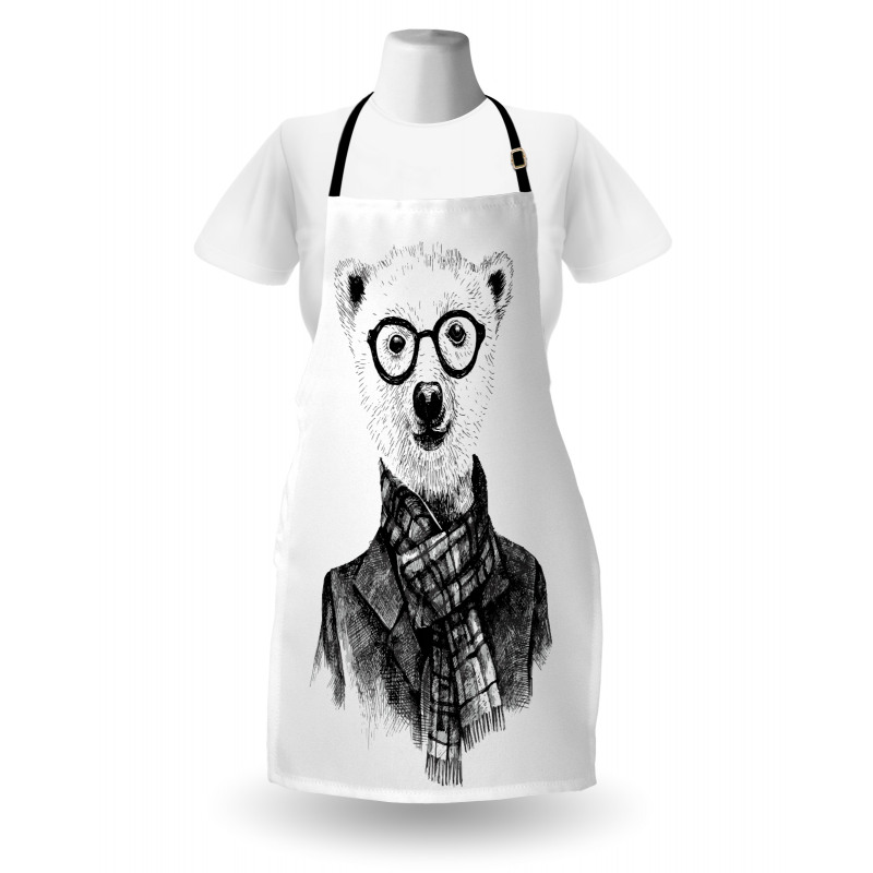 Sketch Bear Apron