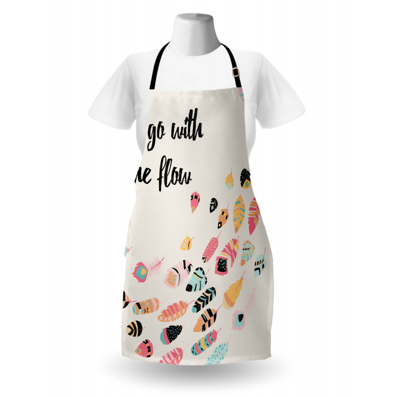 Go with the Flow Words Apron