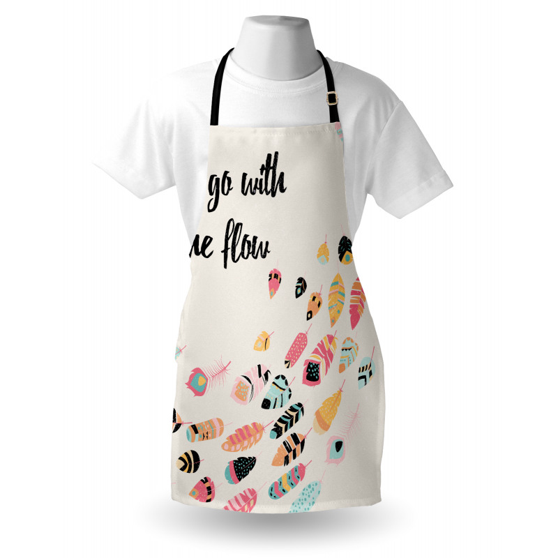 Go with the Flow Words Apron