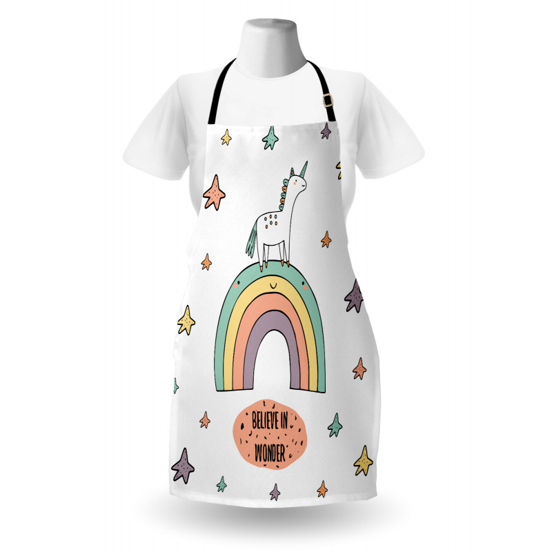 Rainbow Colorful Stars Apron