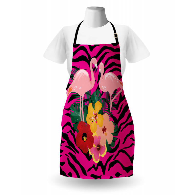 Exotic Flamingo Boho Apron