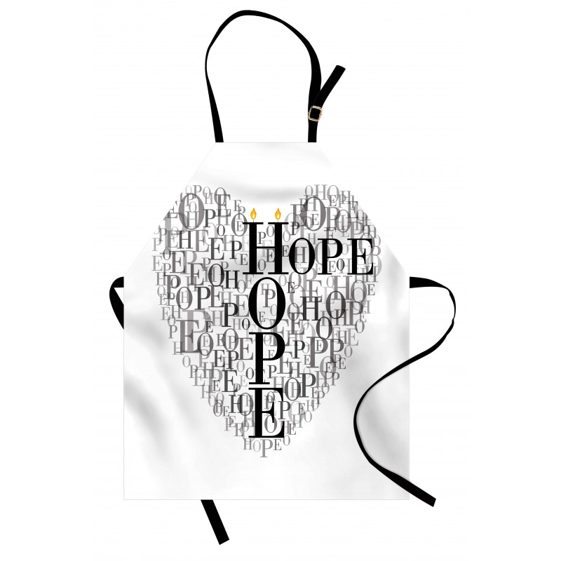 Heart Shaped Hope Word Apron