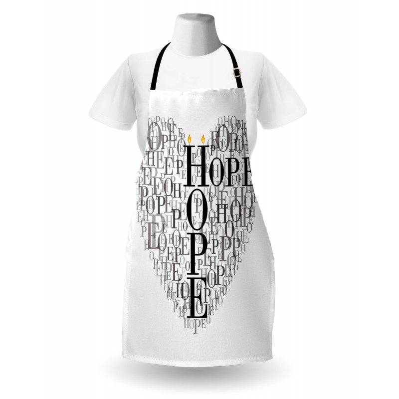 Heart Shaped Hope Word Apron