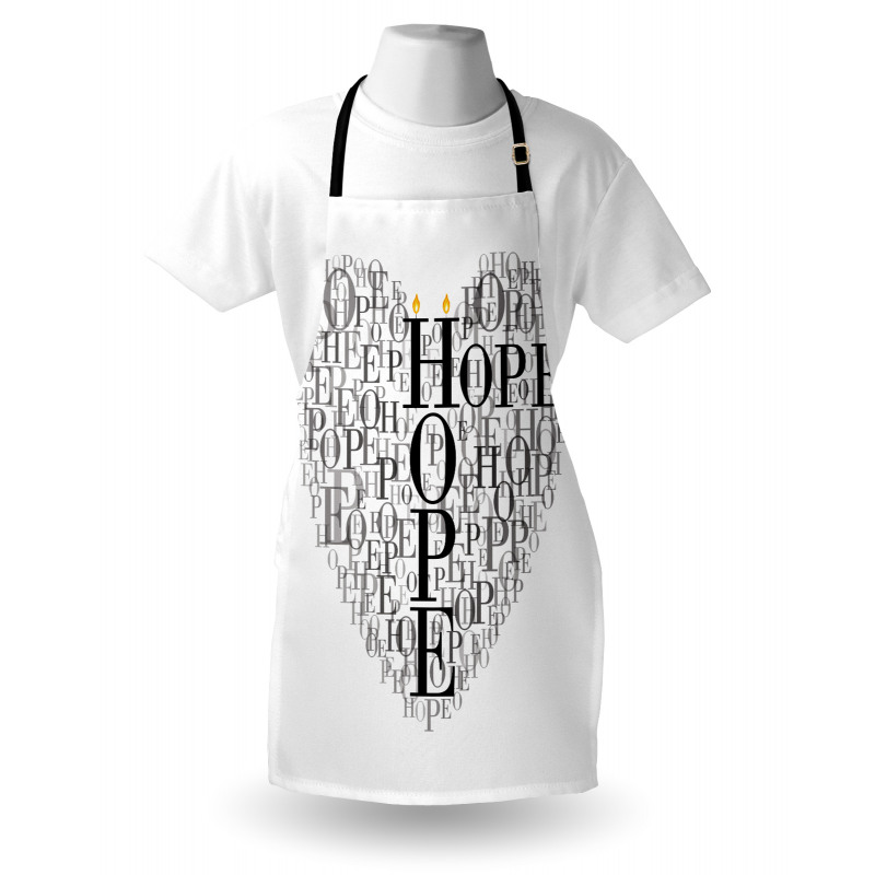 Heart Shaped Hope Word Apron