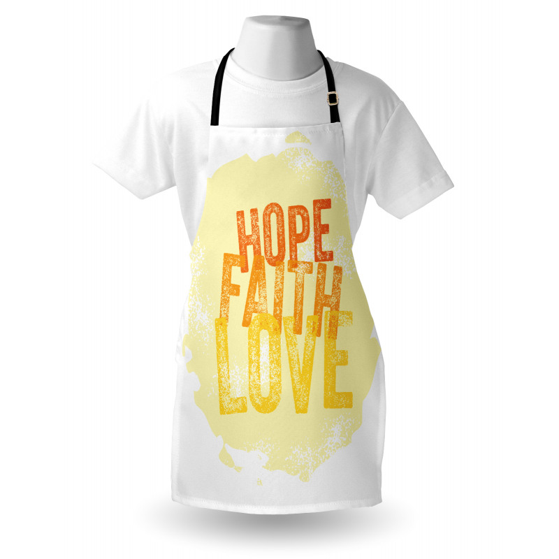 Grunge Faith and Love Apron