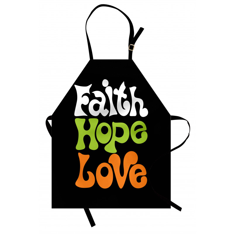 Vintage Faith Love Words Apron