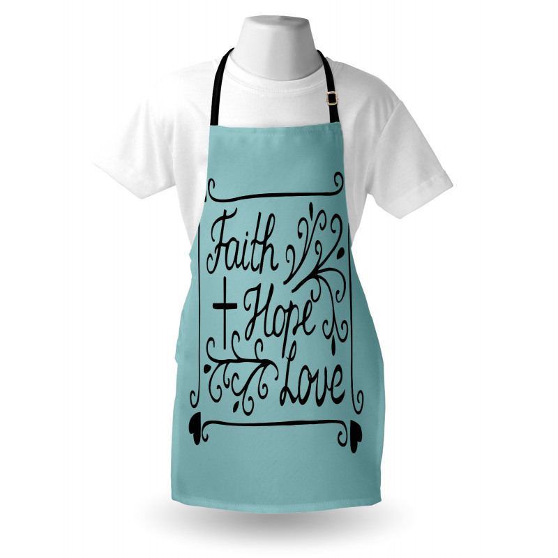 Flowers Hearts Hope Themed Apron