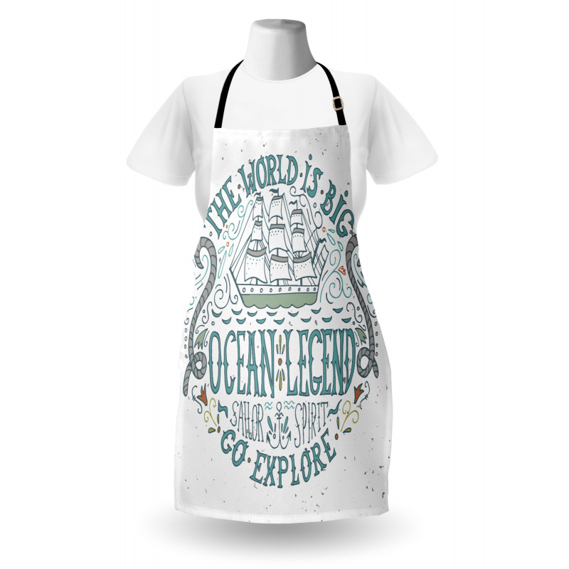 Vintage Nautical Design Apron