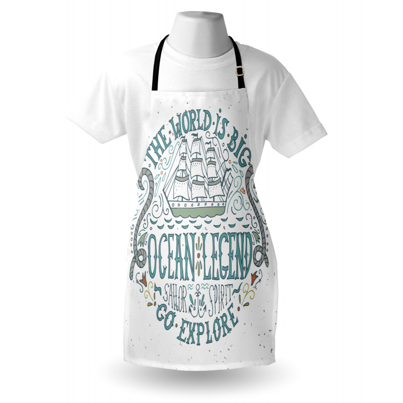 Vintage Nautical Design Apron