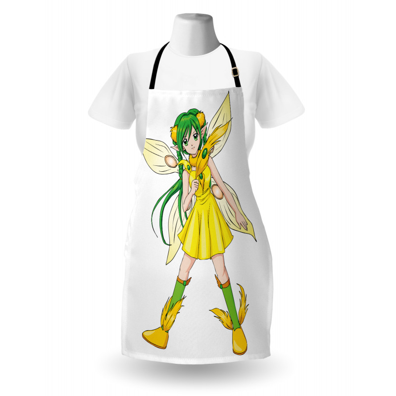 Fantasy Manga Fairy Girl Apron