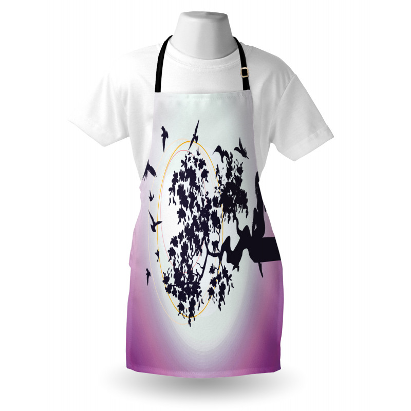 Fantasy Fairy Tree Birds Apron