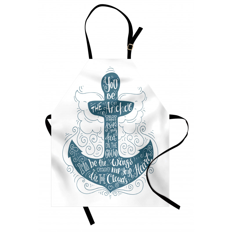 Doodle Marine Motif Apron