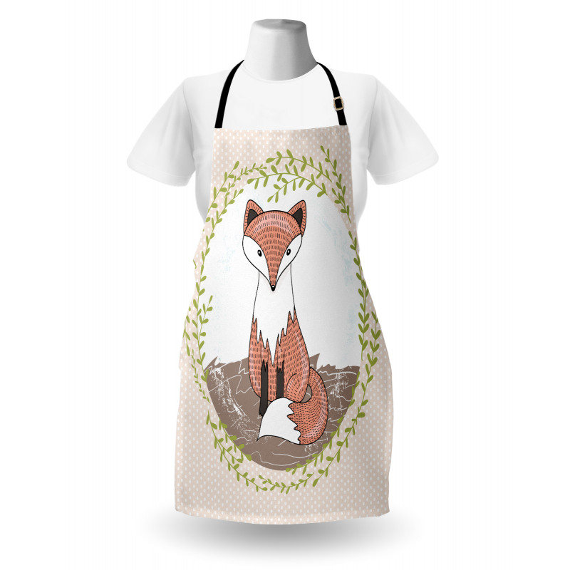 Forest Animal Polka Dots Apron