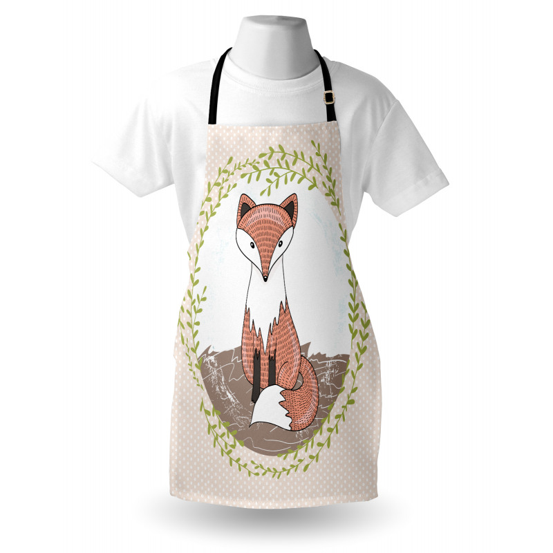 Forest Animal Polka Dots Apron