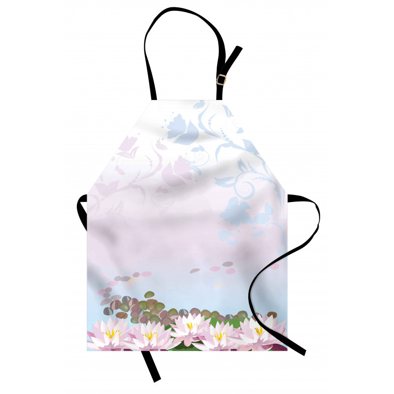 Water Lilies Pattern Apron