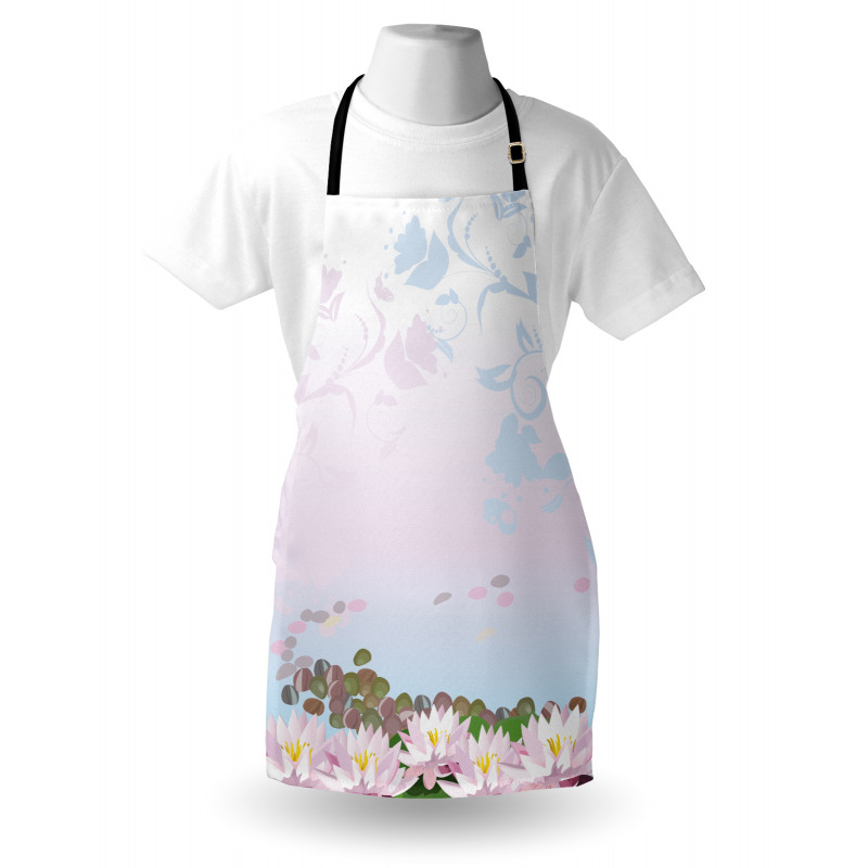 Water Lilies Pattern Apron