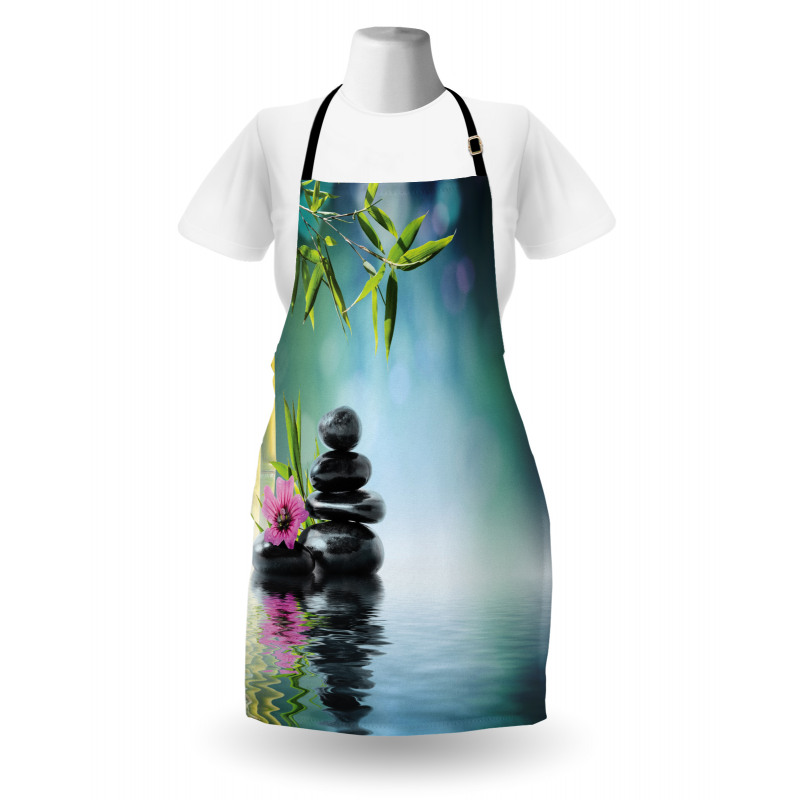 Flower Spa Stones Apron