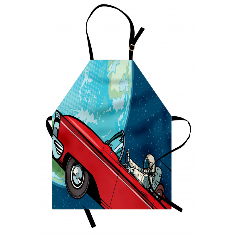 Cosmonaut in a Car Apron