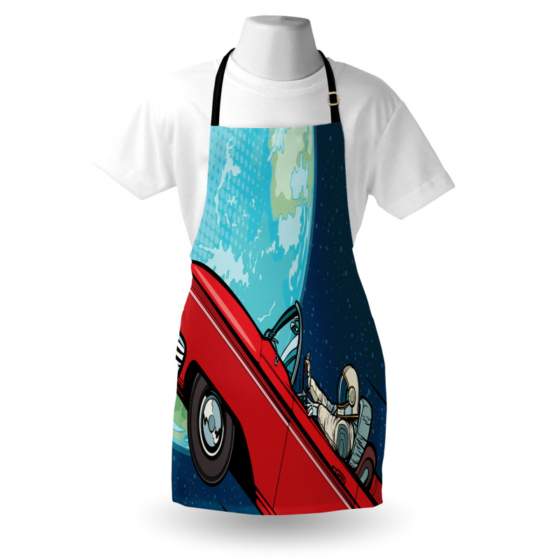 Cosmonaut in a Car Apron