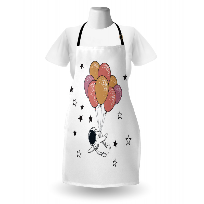 Astronaut with Balloons Apron