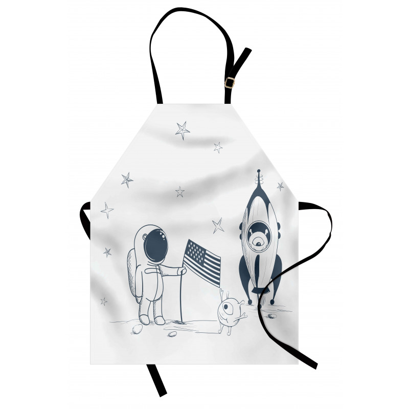 US Astronaut New Planet Apron