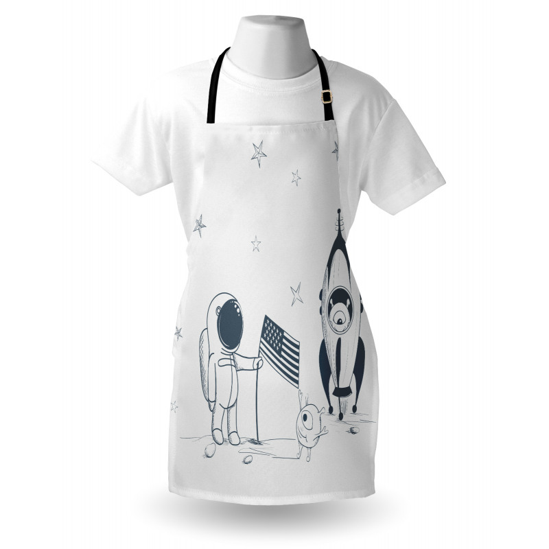 US Astronaut New Planet Apron