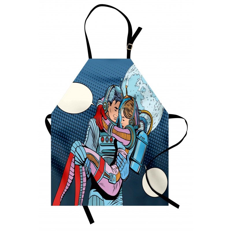 Astronaut Couple Love Apron