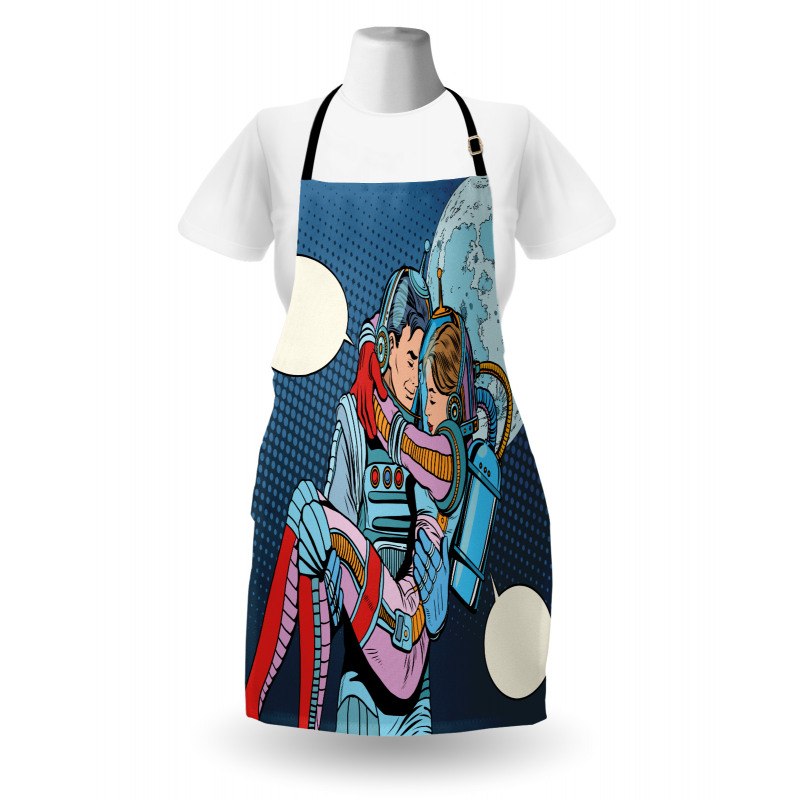 Astronaut Couple Love Apron