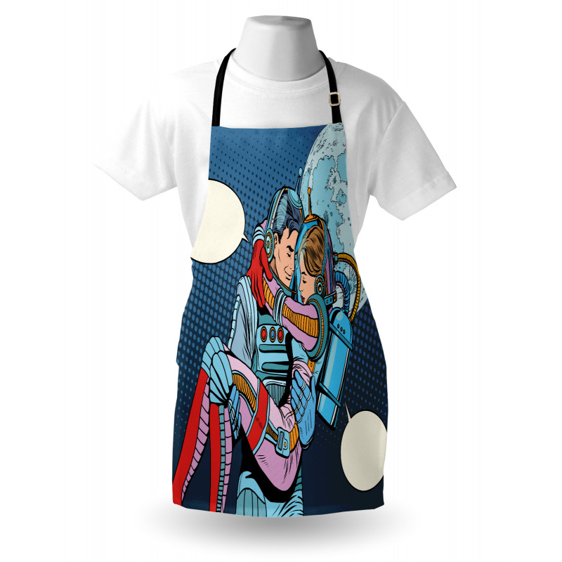 Astronaut Couple Love Apron