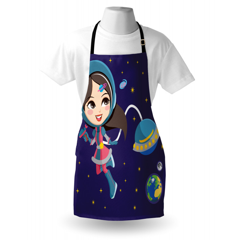 Little Girl in Space Apron