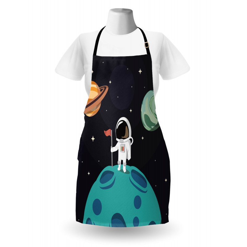 Galaxy Adventure Cartoon Apron