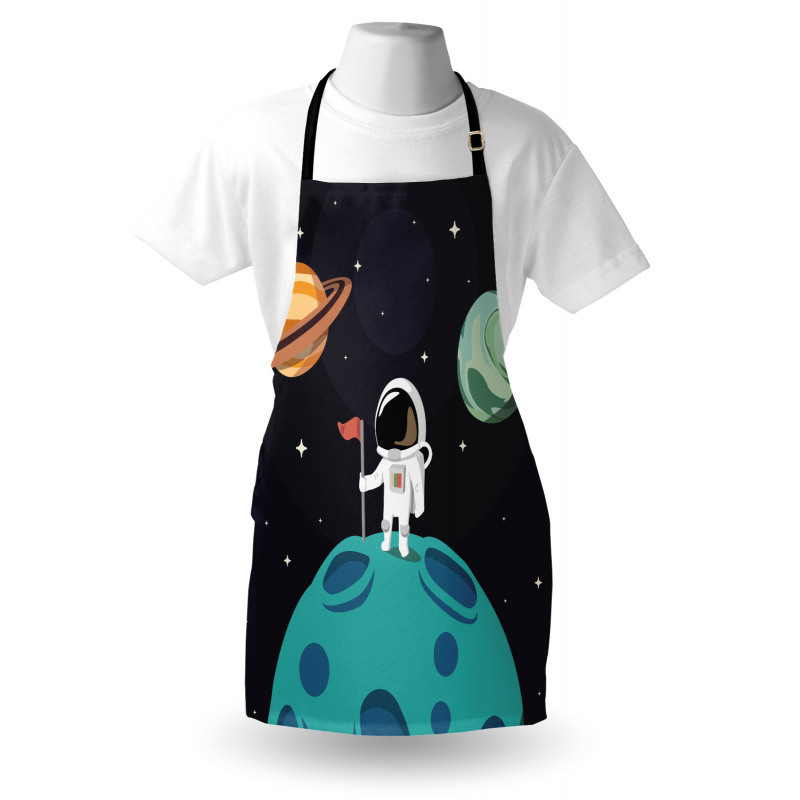 Galaxy Adventure Cartoon Apron