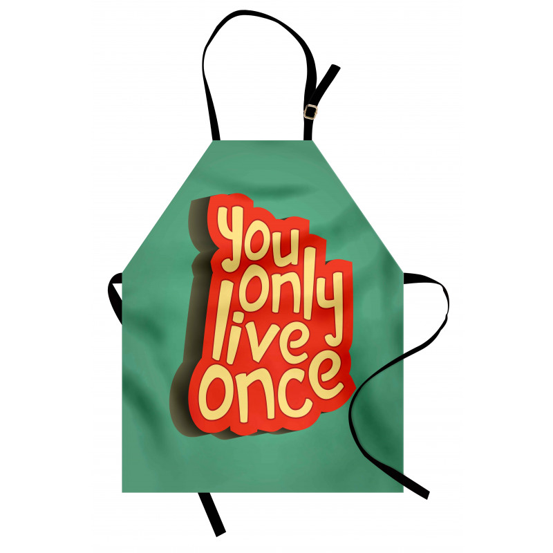 Retro Inspirational Words Apron