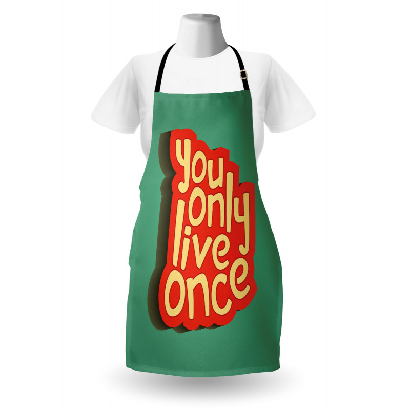 Retro Inspirational Words Apron