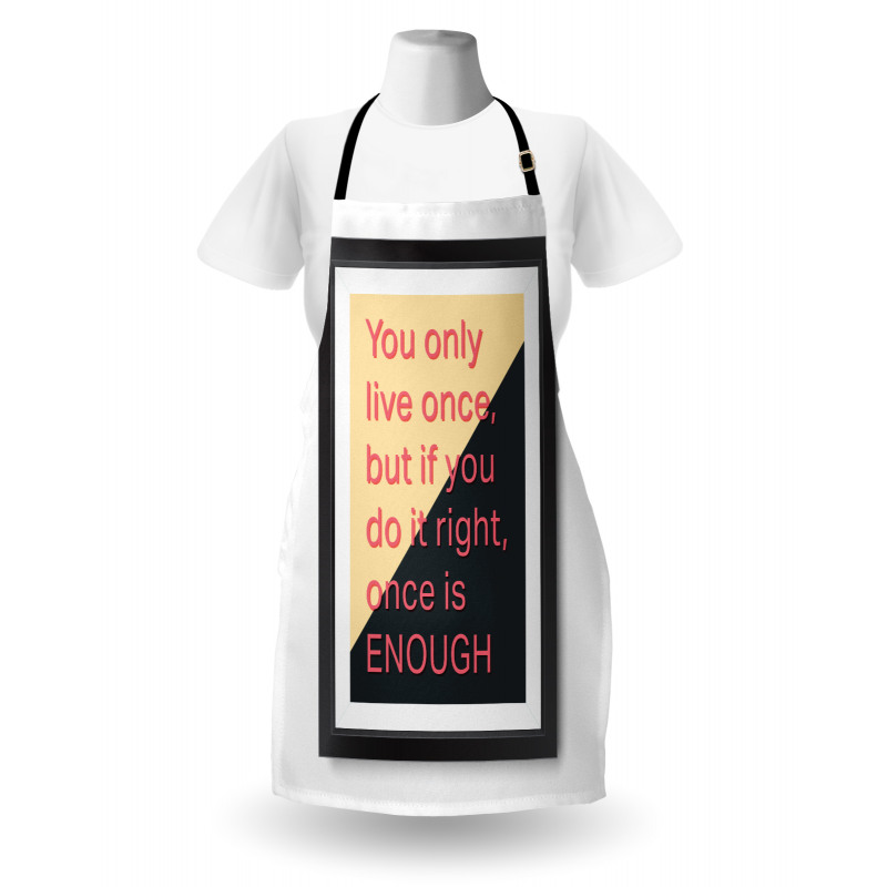 Motivational Poster Design Apron