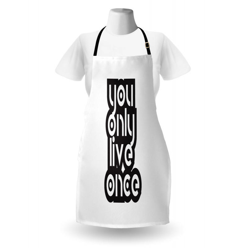 Modern Popular Phrase Apron