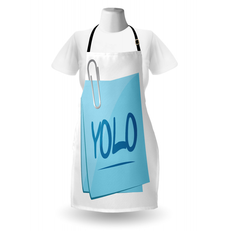 Modern Slogan Abbreviation Apron