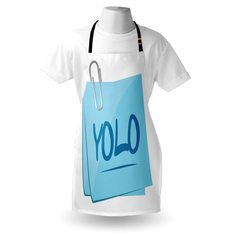 Modern Slogan Abbreviation Apron