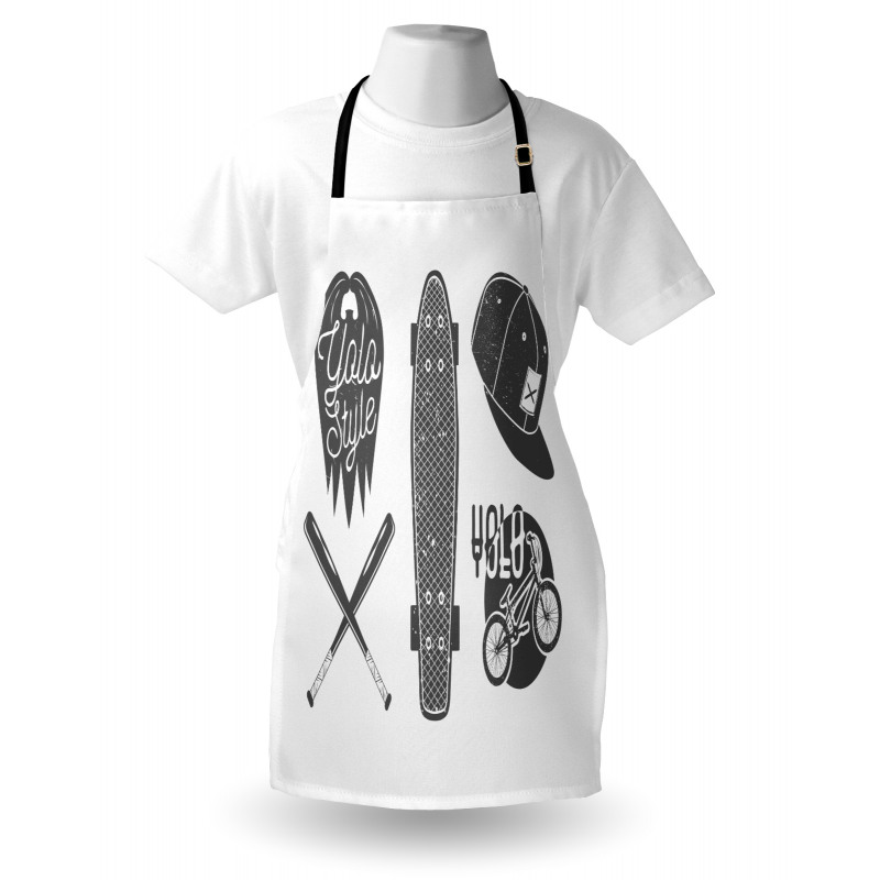 Baseball Bat Skateboard Apron