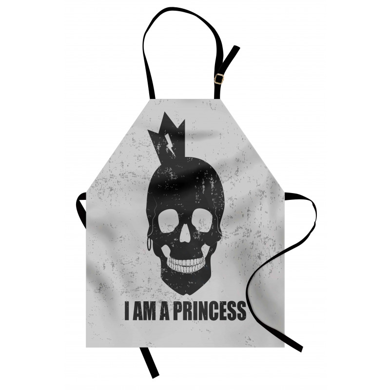 Skull in Crown Apron