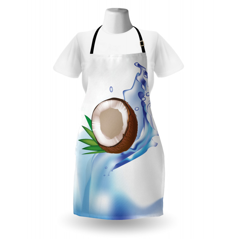 Broken Coconut and Leaves Apron