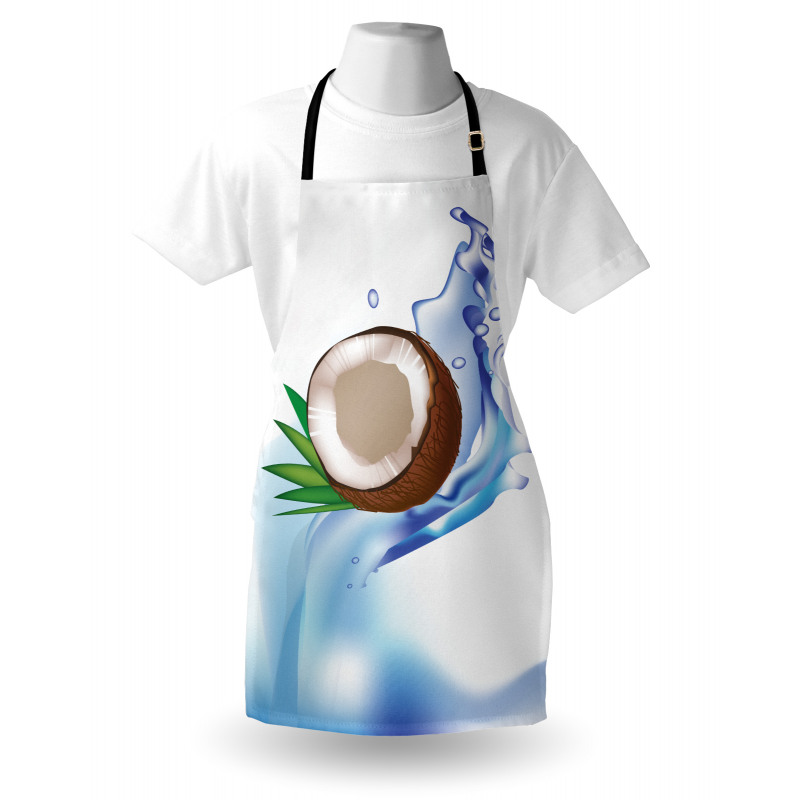 Broken Coconut and Leaves Apron