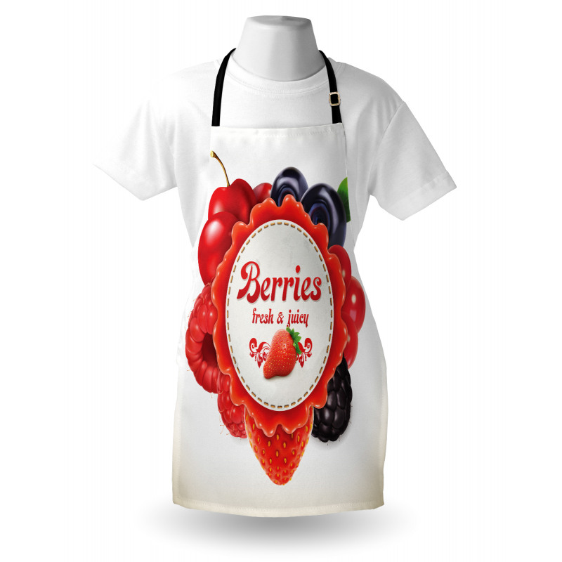 Colorful Berry Pattern Apron