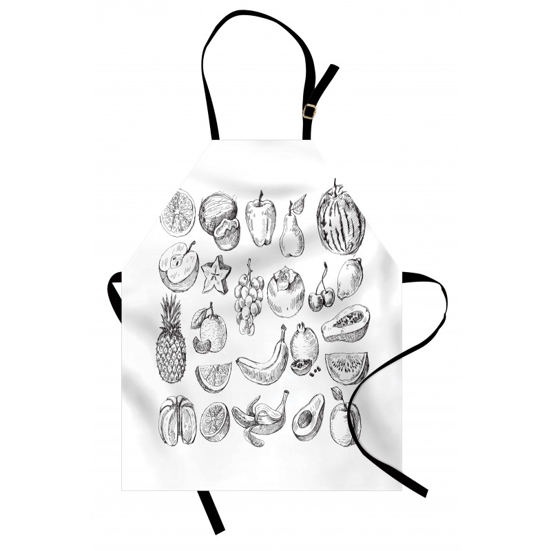 Hand Drawn Berries Food Apron